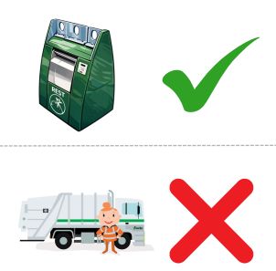 Verplicht gebruik ondergrondse afvalcontainers